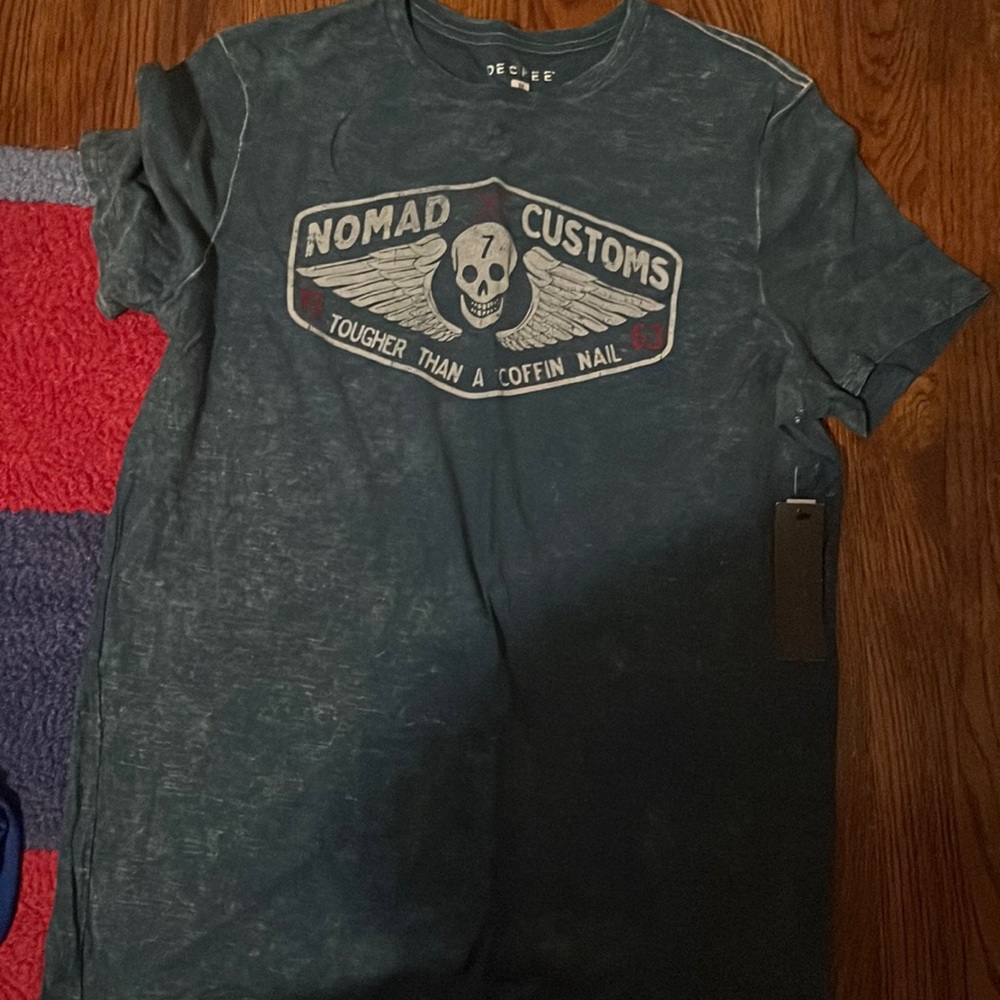 Decree Nomad Customs Blue T-Shirt size Medium